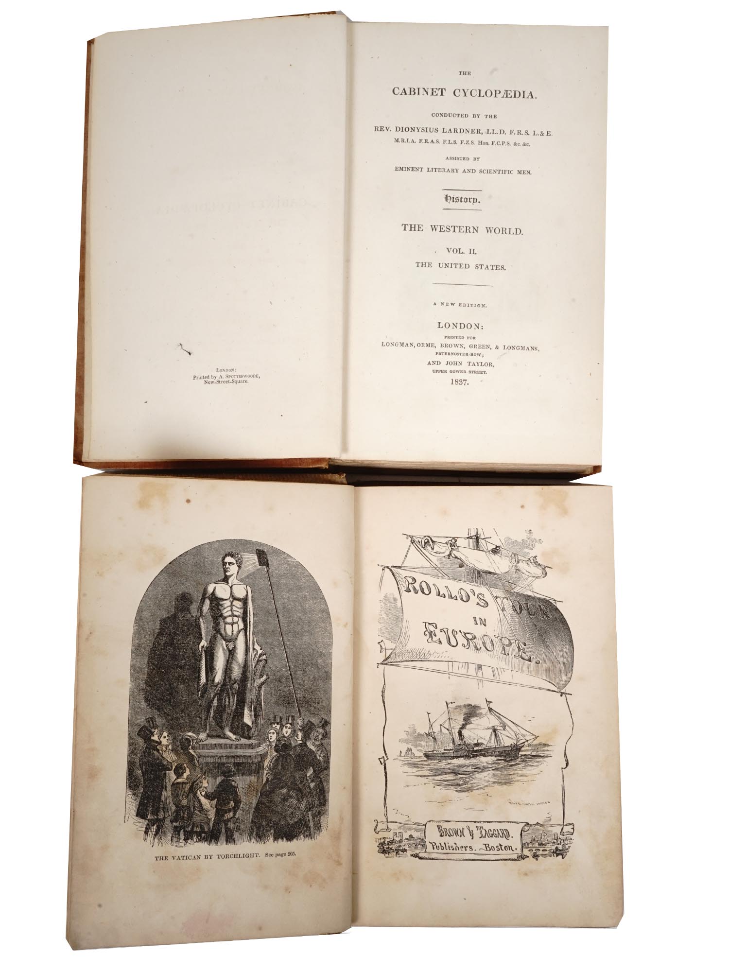 GROUP OF ANTIQUE GEOGRAPHICAL HISTORICAL BOOKS PIC-4